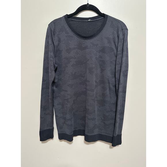 Lululemon Tops - Lululemon Swiftly Breathe Long Sleeve Vented Camo Black / Asphalt Grey